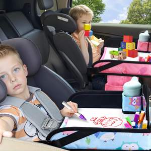 Échantillon gratuit BSCI Plateau de jeu d'activités pour siège auto, plateau de voyage pour enfants, plateau de siège auto pour tout-petits, noir - Product Image 5