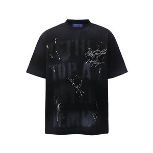 Nouvelle collection été 2026 : Short en coton épais style streetwear américain rétro, coupe ample, respirant, anti-humidité, avec lettres graffiti vieillies - Product Image 4