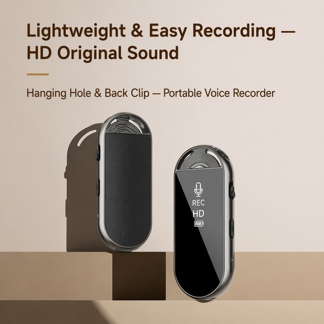 AI Voice Recorder 64GB 118 Languages Transcription 35H Battery WAV Type-C Metal Private Mold OEM L23 Dictaphone