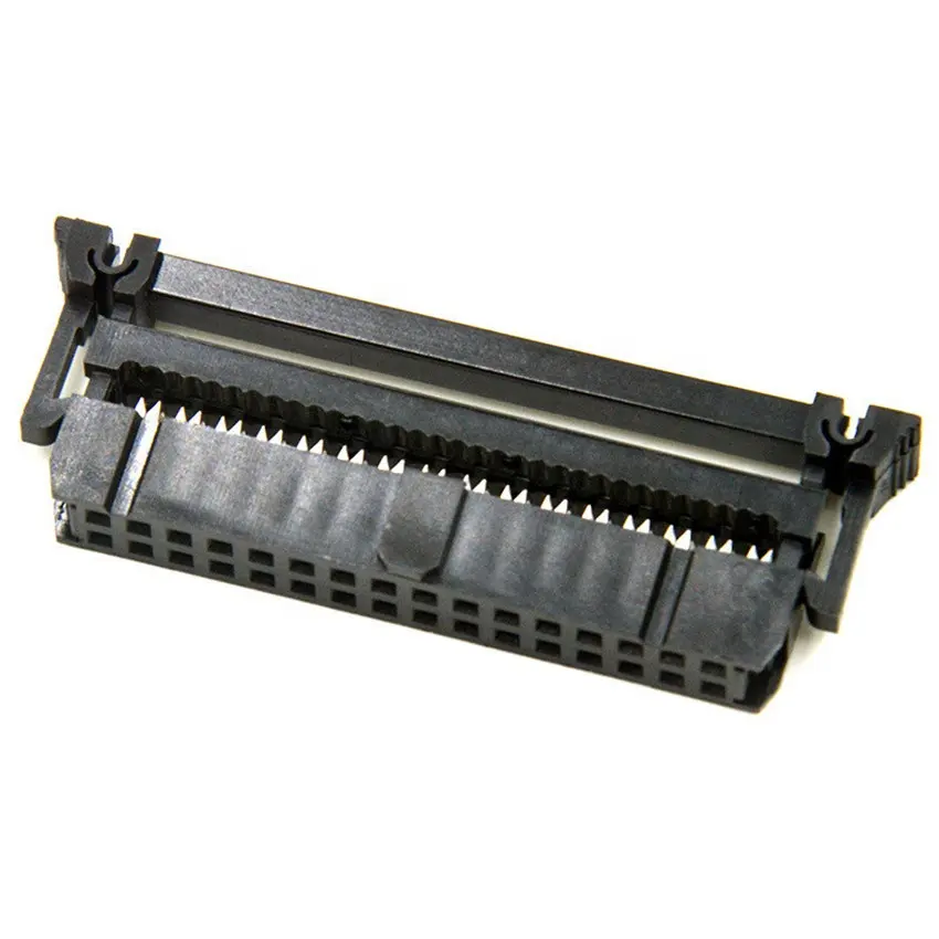 FC tel pcb header 2.54mm pitch çift çift sıralı 10pin/12/20/40 pin header dişi IDC konektör soket