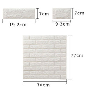 Di lunga data decorazione per la casa interni <span class=keywords><strong>mattoni</strong></span> PE schiuma adesivo da parete CE certificato PVC 3D carte da parati/rivestimento murale adesivo da parete 3D - Product Image 3