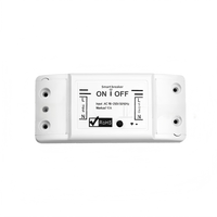 Interrupteur intelligent Tuya FY01, disjoncteur 10A WiFi, relais monocanal avec contrôle par application Android pour usage domestique et hôtelier