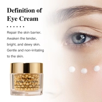 Crème Contour des Yeux Personnalisée Anti-Rides Hydratante à l'Acide Hyaluronique et à la Centella Anti-Poches 24k