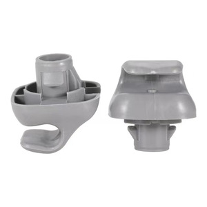 Car Sun Visor <b>Clips</b> And <b>Hooks</b> 35mm 25mm For Honda Accord Civic CRV Gray Beige PE Material - Product Image 2