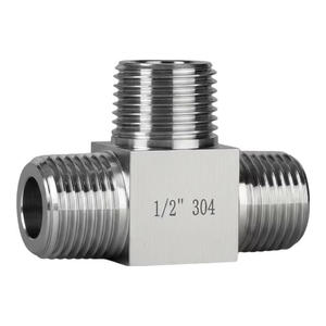 Raccord en T à filetage mâle en acier inoxydable 304, 1/2 pouce, pour conduites d'eau - Product Image 3