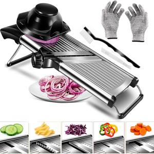 Coupe-légumes multifonctionnel <span class=keywords><strong>en</strong></span> acier inoxydable <span class=keywords><strong>Râpe</strong></span> à pommes de terre Gadget de cuisine Outil à main pour couper le fromage <span class=keywords><strong>Mandoline</strong></span> Trancheuse - Product Image 3