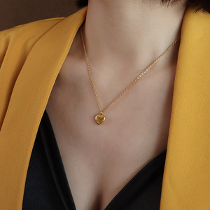 Regalo di san valentino collana con ciondolo a forma di <span class=keywords><strong>cuore</strong></span> con placcatura in PVD in acciaio inossidabile - Product Image 5