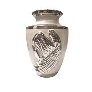 Urna Funeraria Plateada para Adultos con Diseño de Alas de Ángel, Estilo Europeo, 200-220 Pulgadas Cúbicas, Ecológica para Guardar Cenizas - Product Image 6