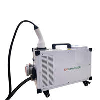 Chargeur rapide DC pour véhicules électriques EV Mobile CCS2 20 KW, compatible CCS2, GBT, CCS1, avec application de charge intelligente pour véhicules électriques.