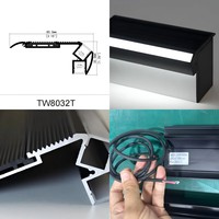 Profil LED droit sur mesure avec étanchéité IP65 et 3 températures de couleur sélectionnables pour un éclairage durable des escaliers extérieurs