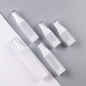 Frosted PP Emulsion <b>Bottles</b> 20ml 30ml 50ml Press <b>Pump</b> Spray Head Lotion <b>Bottle</b> Cylinder Shape Shantou Origin - Product Image 3