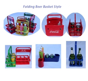 Uporqs — caisse de bière Portable pliable, <span class=keywords><strong>panier</strong></span> de rangement pour boissons alcoolisées, à empiler, en plastique, 24 bouteilles - Product Image 6