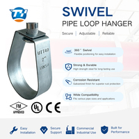 Support de suspension robuste en forme de poire avec boucle pivotante, charge maximale 26,02 KN, pour tuyaux d'incendie et travaux en hauteur
