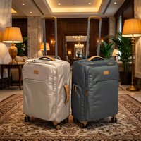 Valise de voyage légère et souple, extensible, à roulettes, multicolores, bagage à main, logo personnalisé accepté