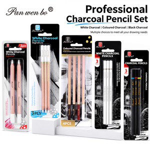 Set Professionale di Matite a Carboncino Nero Morbido, Medio e Duro <span class=keywords><strong>per</strong></span> <span class=keywords><strong>Disegno</strong></span>, Schizzi e Ombreggiature - Product Image 1