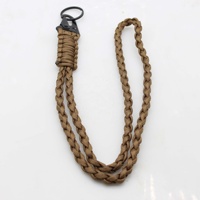 Tugas berat Paracord leher Lanyard kalung peluit tali dikepang gantungan kunci Lanyard untuk Aktivitas Luar Ruangan