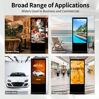 Panel LCD Vertikal 43 Inci Tampilan Iklan LED Mesin Iklan Full HD Layar Iklan Besar