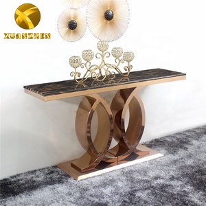 Living Room Furniture Metal Entry <strong>Table</strong> <strong>Corner</strong> <strong>Hallway</strong> Console <strong>Table</strong> <strong>Small</strong> Hotel Marble Modern Luxury Gold Console <strong>Tables</strong> - Product Image 6
