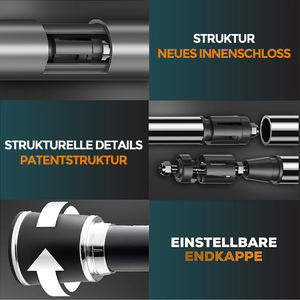 ARODDY-Barres <span class=keywords><strong>de</strong></span> douche extensibles en fer <span class=keywords><strong>de</strong></span> 1.1 à 1.9 m, tringle à <span class=keywords><strong>rideau</strong></span> télescopique en acier, tringle à <span class=keywords><strong>rideau</strong></span> réglable sans perçage - Product Image 5