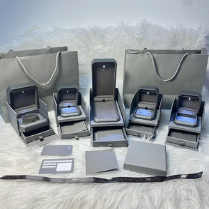Wholesale Quality LED Light Jewelry <b>Box</b> Wedding Ring Gift <b>Box</b> Custom Logo <b>Box</b> for Jewelry - Product Image 1
