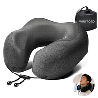 Almohadas de Viaje YUE RISE Pequeñas y Ligeras con Soporte Cervical Ergonómico de Doble Dirección, Relleno de Espuma Viscoelástica para Aviones