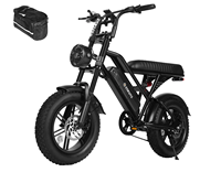Vélo de montagne électrique tout-terrain 48V à pneus larges, haute puissance 500W, cadre robuste, 7 vitesses, personnalisé en usine (OEM/ODM)