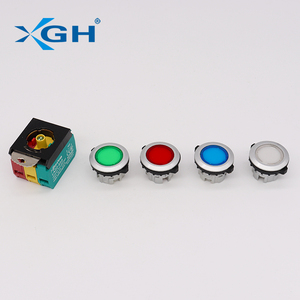 La22e Chất lượng cao Bạc nhựa phẳng đầu đẩy nút chuyển đổi tuyệt vời tạm thời sử dụng IP65 10A Max hiện tại 2NO + 1No + 1Nc - Product Image 6