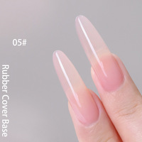 COLORMARK Gel UV Base Caoutchouc pour Nail Art, Gel Fonctionnel Élastique à Pénétration, Couche de Base Colorée en Bouteille, Non Toxique, Sans Rinçage Nécessaire