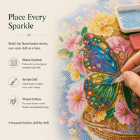 Kit de Peinture Diamant Créatif Imprimé Premium, Options de Perles à Découper, Perles de Formes Spéciales, Effet Cristal Scintillant, Art 5D Écologique