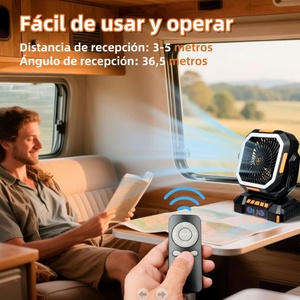 Camping Fan with <b>Remote</b> <b>Control</b> Rechargeable 40000mAh Battery LED <b>Light</b> for Outdoor Use - Product Image 4