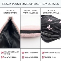Tas Laptop Ringan FH, Sarung Laptop Bulu Imitasi 13-14 Inch, Tas Komputer Pelindung Lucu dan Lembut, Penutup Pouch Empuk