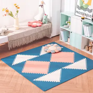 Anti-Slip Kussen Zacht Schuim Puzzel Kindermat Driehoek Speelmat Schuim Vloer Puzzel Oefenmat Voor Kruipende Baby Baby Baby