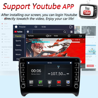 LELV Linux pour Audi TT 8 pouces 2006-2014 Sportback Tableau de bord IPS Lecteur multimédia autoradio sans fil Carplay Android Auto