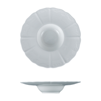 Assiettes vintage en porcelaine blanche personnalisées, 9,75 pouces, pour pâtes, pour restaurants, compatibles lave-vaisselle