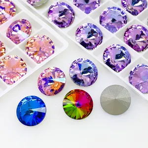 Rivoli Rhinestones Pointed Back K9 Fancy Stone Wholesale Rhinestone Loose Crystal Beads For Jewelry Nail Art Diy Accessories