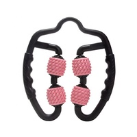 Rouleau de massage musculaire à 4 roues en forme de U, point de déclenchement, 360 voies, rouleau relaxant pour le cou et les bras