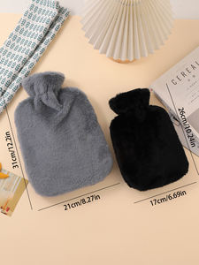 <span class=keywords><strong>Bouillotte</strong></span> Réutilisable Grande Capacité en PVC, Personnalisable avec LOGO, Housse en Peluche pour Mains Chaudes - Product Image 6