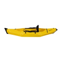 Kayak pliable 2,8 m, canoë pliant, bateau portable, monoplace, léger 8,5 kg, kajak pour la pêche et les excursions sur lac, mer et rivière