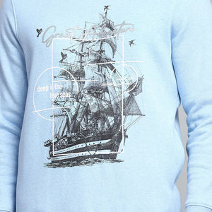 Básicos, Sudadera de mezcla de algodón Fleece Inside Pullover 100% Algodón Peso pesado Cuello redondo Jumper Hombres Sudadera - Product Image 6