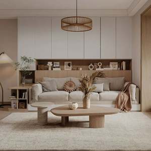 Muebles Versátiles y Modernos de Madera Maciza con Diseño de Melamina, Gabinetes de Sala de Estar Convertibles para Uso en el Hogar, Hotel o Apartamento - Product Image 1