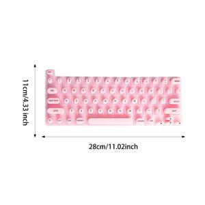 Pelle di copertura della tastiera per Laptop antistatica rosa sollevata per pellicola protettiva per Notebook - Product Image 5