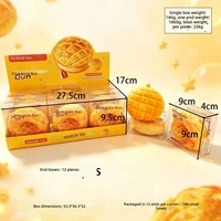 Jouet Squishy Smiley Face en forme de pain ananas, à remontée lente, en TPR, anti-stress, fait main, en forme de pain, vente en gros Zhejiang, faible MOQ