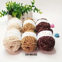 Fil de velours 50g par rouleau, épaisseur 3mm, fil chenille teint pour crochet artisanal, poupées, chapeaux, boules, dropshipping Jiangsu