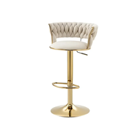 Chaise de cuisine haut de gamme, chaise de bar de restaurant, mobilier de luxe en métal, chaise de bar de salon de coiffure – Approvisionnement direct usine chinoise