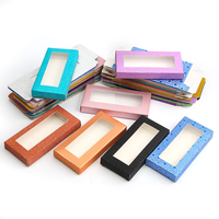Boîte d'emballage en carton ivoire de luxe avec fenêtre, logo personnalisé imprimé, fenêtre en PVC pour l'emballage cosmétique