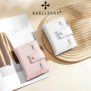 <span class=keywords><strong>Portefeuille</strong></span> Baellerry pour <span class=keywords><strong>femme</strong></span>, <span class=keywords><strong>portefeuille</strong></span> court haut de gamme pour étudiant, fermeture éclair, <span class=keywords><strong>portefeuille</strong></span> à deux volets, porte-monnaie pour <span class=keywords><strong>femme</strong></span>, <span class=keywords><strong>cuir</strong></span> ciré intégré - Product Image 1