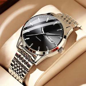 Relojes Mecánicos de Oro al por Mayor para Hombre, Relojes de Pulsera Automáticos de Moda, Reloj de Lujo con Doble Fecha, Resistente al Agua - Product Image 1