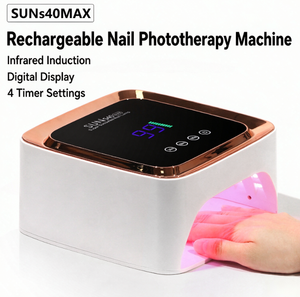Lampe à ongles rechargeable à séchage rapide avec capteur de lumière rouge – Séchoir à ongles LED UV pour salon et usage domestique - Product Image 4