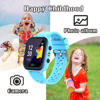 Montre connectée pour enfants Q15 avec écran TFT carré étanche, suivi du sommeil, calendrier, fonctions de réponse aux appels, charge magnétique