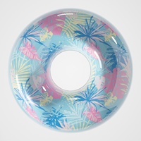 Bouée gonflable transparente d'anneau de bain de PVC pour des adultes et des enfants-Tube de flotteur de natation de cercle flottant de piscine d'option de logo personnalisé